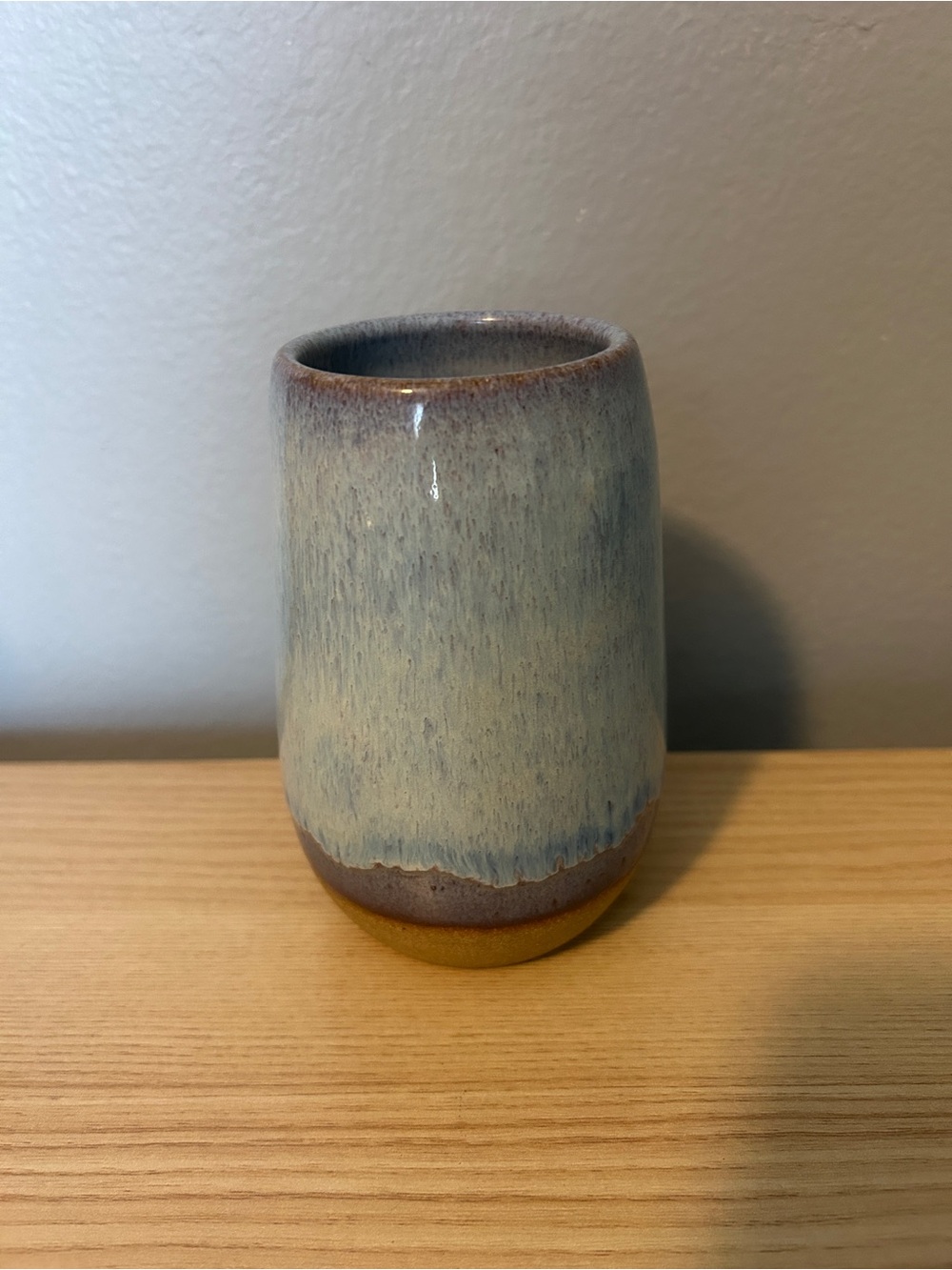 Handcrafted blue and brown Ceramic Vase